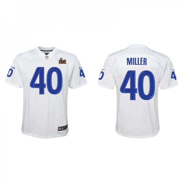 Youth Von Miller Los Angeles Rams White Super Bowl...