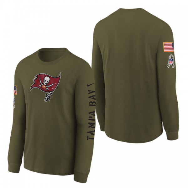 Youth Tampa Bay Buccaneers Olive 2022 Salute To Se...