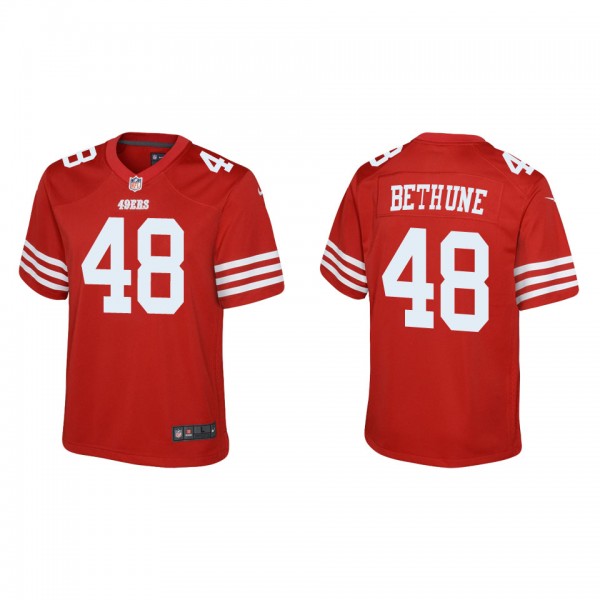 Youth Tatum Bethune San Francisco 49ers Scarlet Ga...
