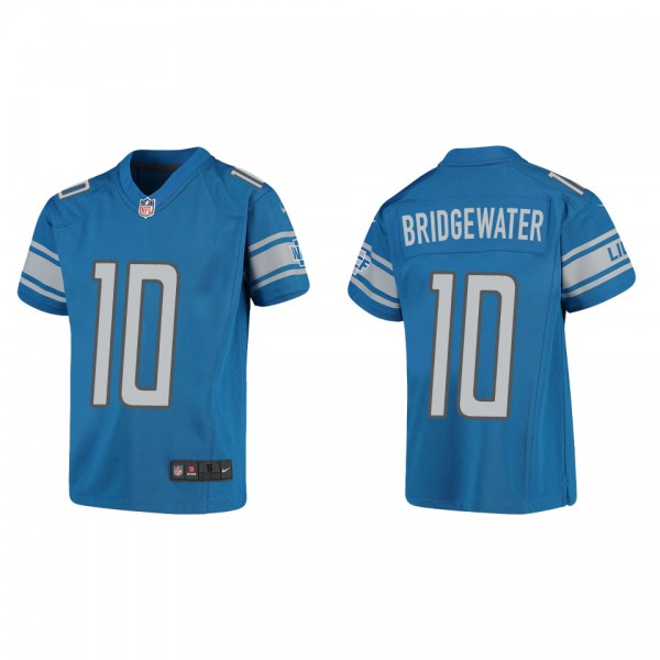 Youth Teddy Bridgewater Detroit Lions Blue Game Je...