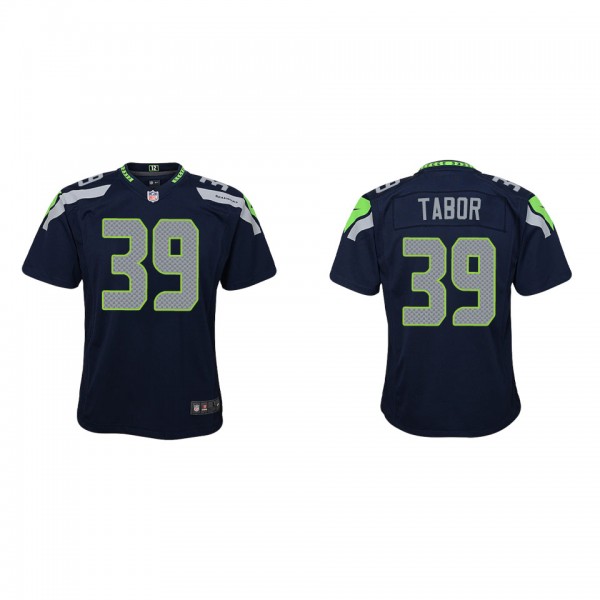 Youth Seattle Seahawks Teez Tabor College Navy Gam...
