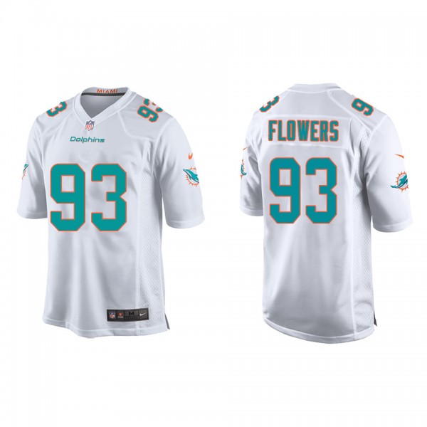 Youth Miami Dolphins Trey Flowers White Game Jersey