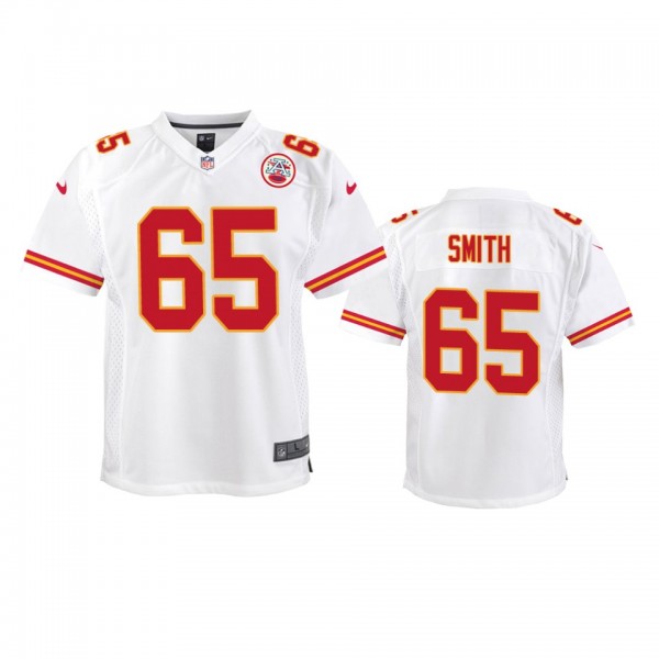 Youth Chiefs Trey Smith White Game Jersey