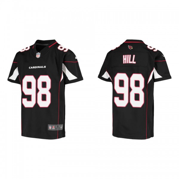 Youth Arizona Cardinals Trysten Hill Black Game Je...