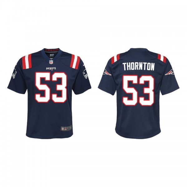 Youth New England Patriots Tyquan Thornton Navy Ga...