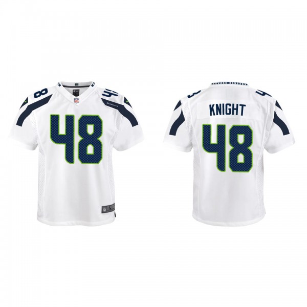 Youth Tyrice Knight Seattle Seahawks White Game Je...