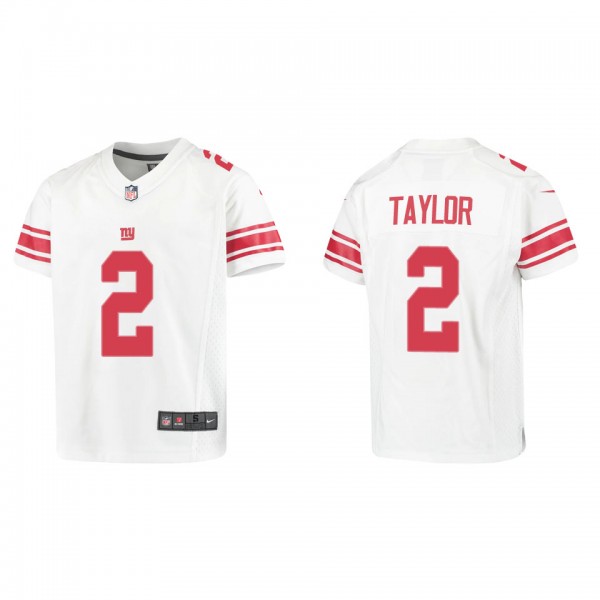 Youth Tyrod Taylor New York Giants White Game Jersey