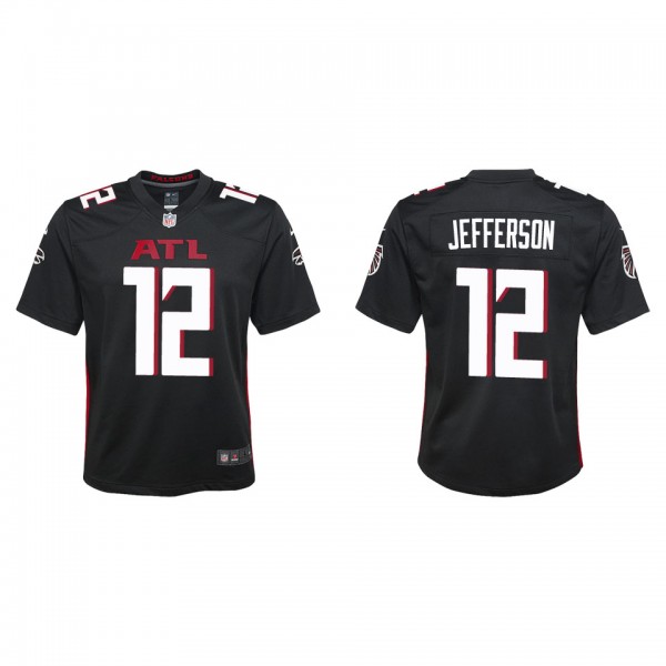 Youth Atlanta Falcons Van Jefferson Black Game Jersey