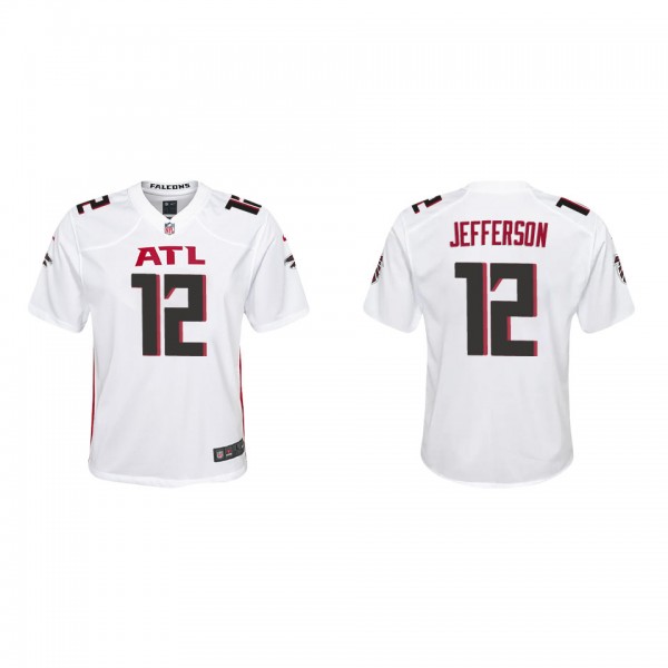 Youth Atlanta Falcons Van Jefferson White Game Jer...