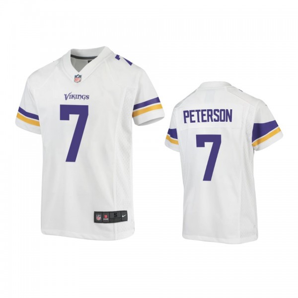 Youth Vikings Patrick Peterson White Game Jersey