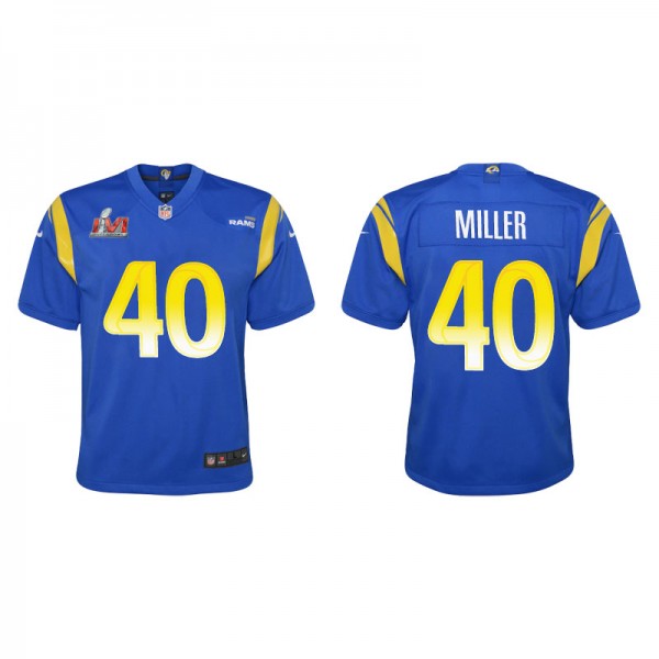 Youth Los Angeles Rams Von Miller Royal Super Bowl...