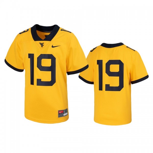 West Virginia Mountaineers #19 Gold Untouchable Football Jersey
