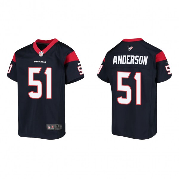 Youth Houston Texans Will Anderson Navy 2023 NFL D...