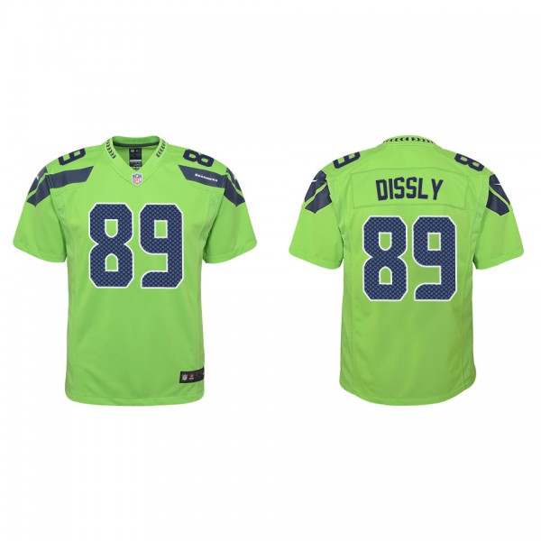 Youth Will Dissly Seattle Seahawks Green Alternate...