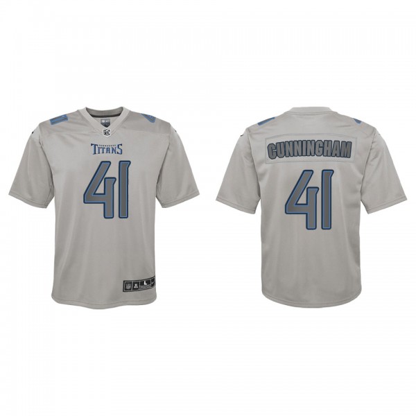 Zach Cunningham Youth Tennessee Titans Gray Atmosphere Game Jersey