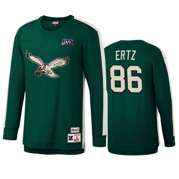 Philadelphia Eagles Zach Ertz Mitchell & Ness Kelly Green NFL 100 Team Inspired T-Shirt