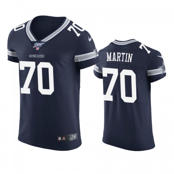 Dallas Cowboys Zack Martin Navy 100th Season Vapor Elite Jersey