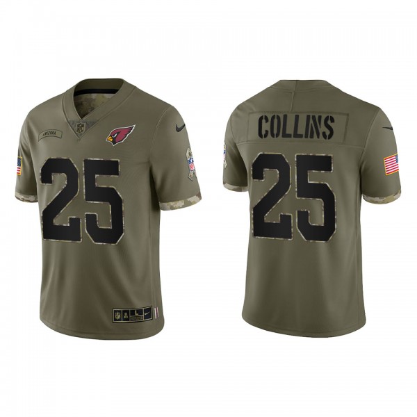 Zaven Collins Arizona Cardinals Olive 2022 Salute To Service Limited Jersey