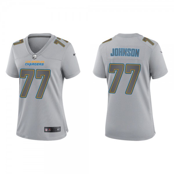 Zion Johnson Women's Los Angeles Chargers Gray Atm...
